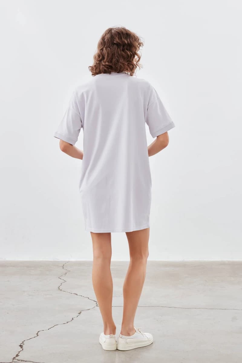 Women's Lilac Cotton Dress — view 4