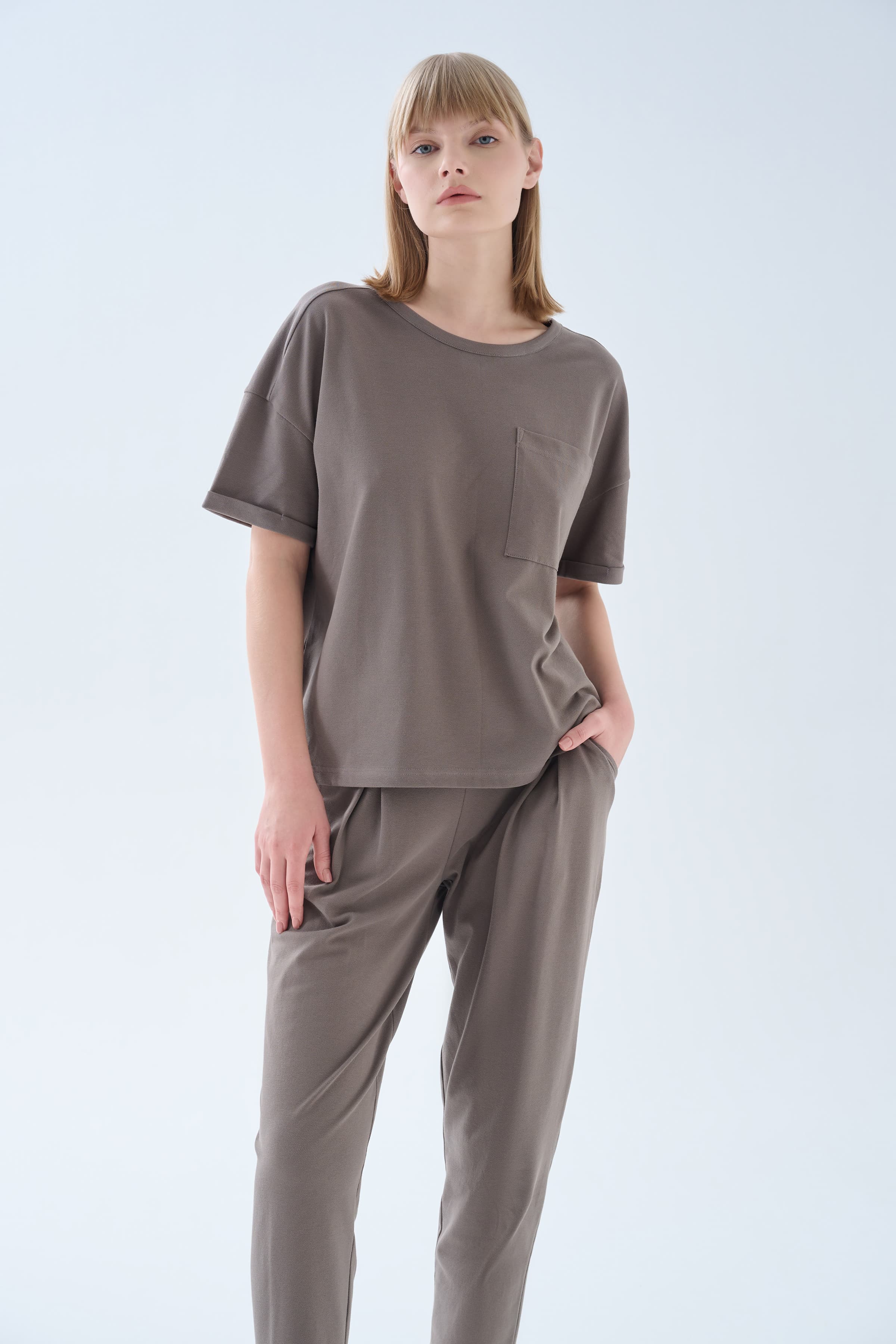 Women's Mink Cotton Lounge Set — view 3