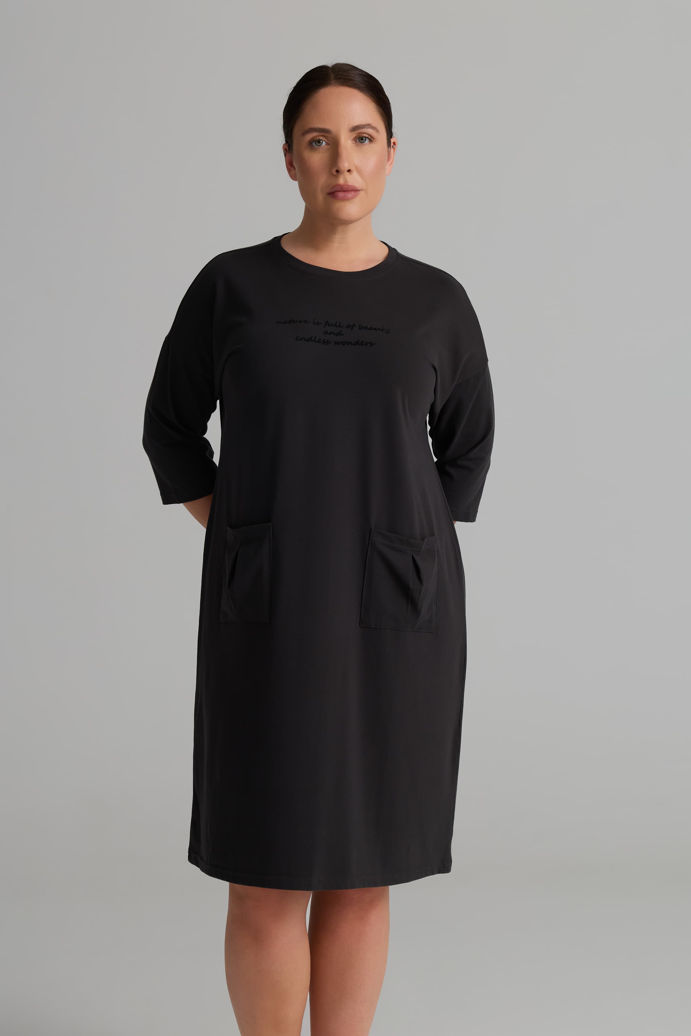 Women's Neutral Cotton Nightgown — view 4