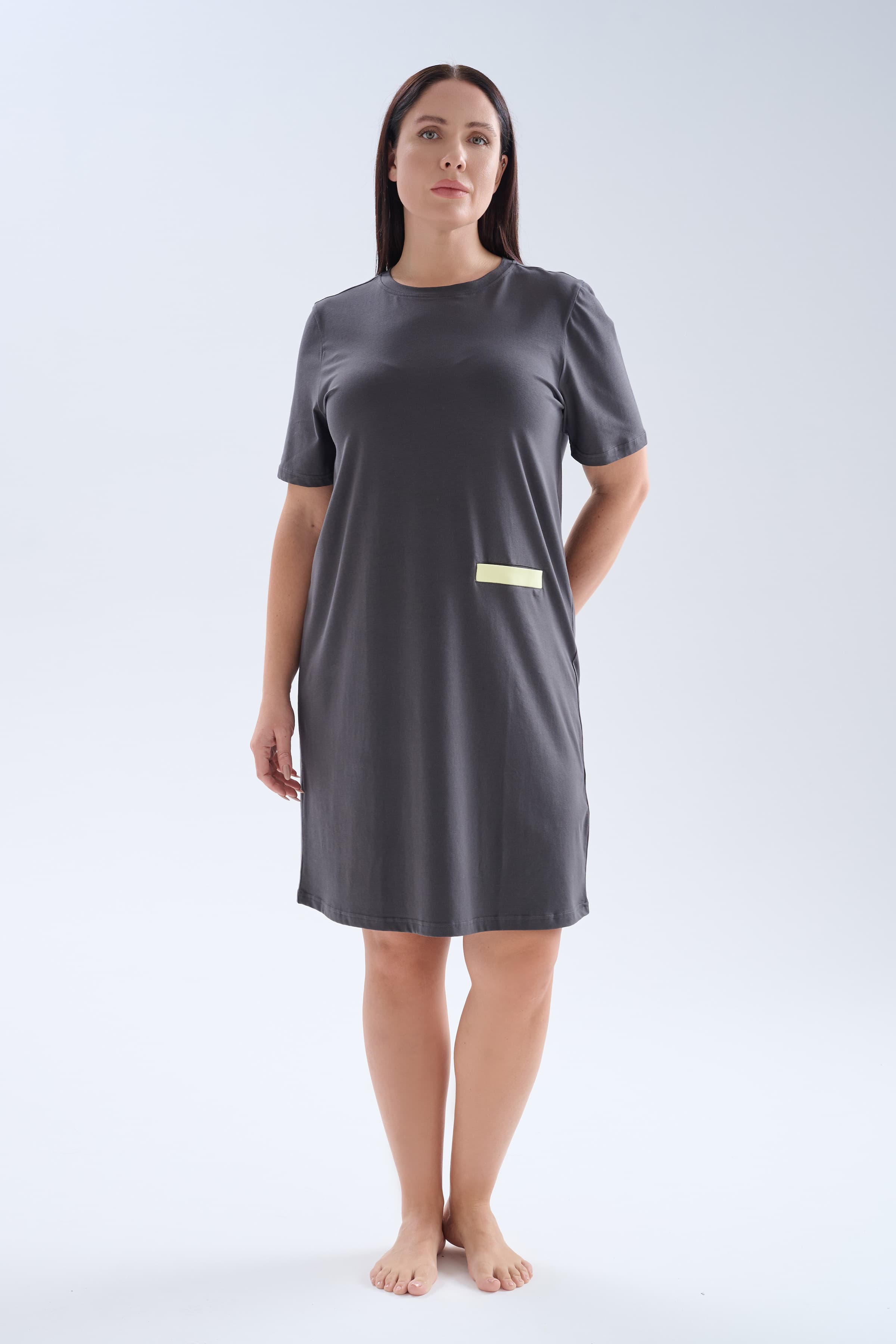 Women's Neutral Cotton Nightgown — view 2