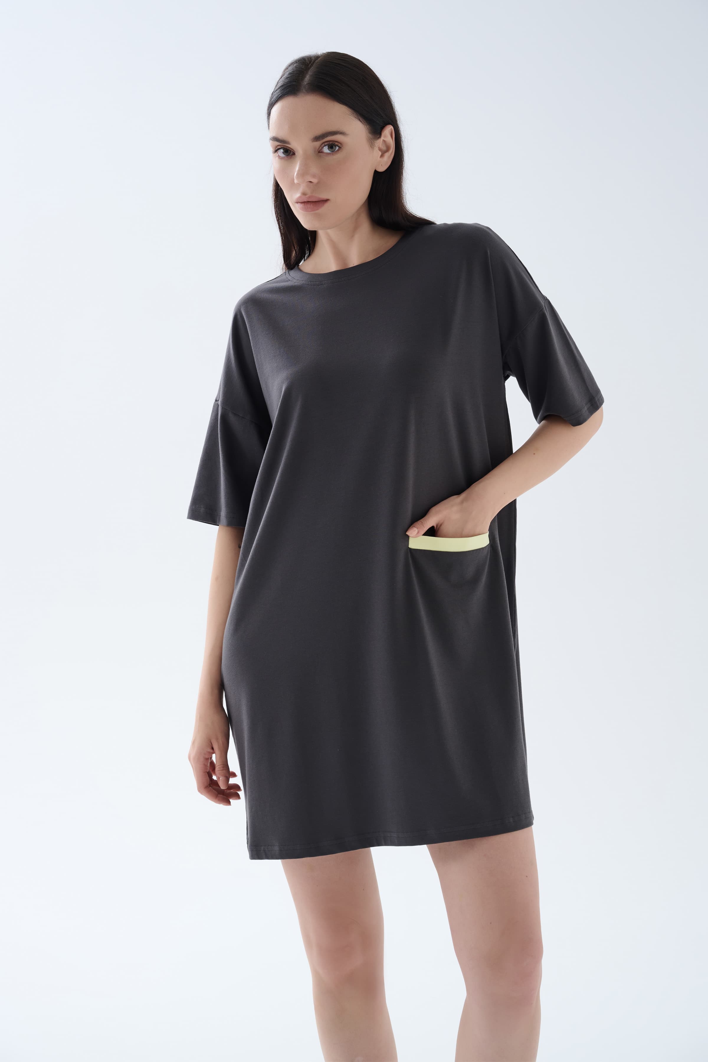 Women's Neutral Cotton Nightgown — view 2