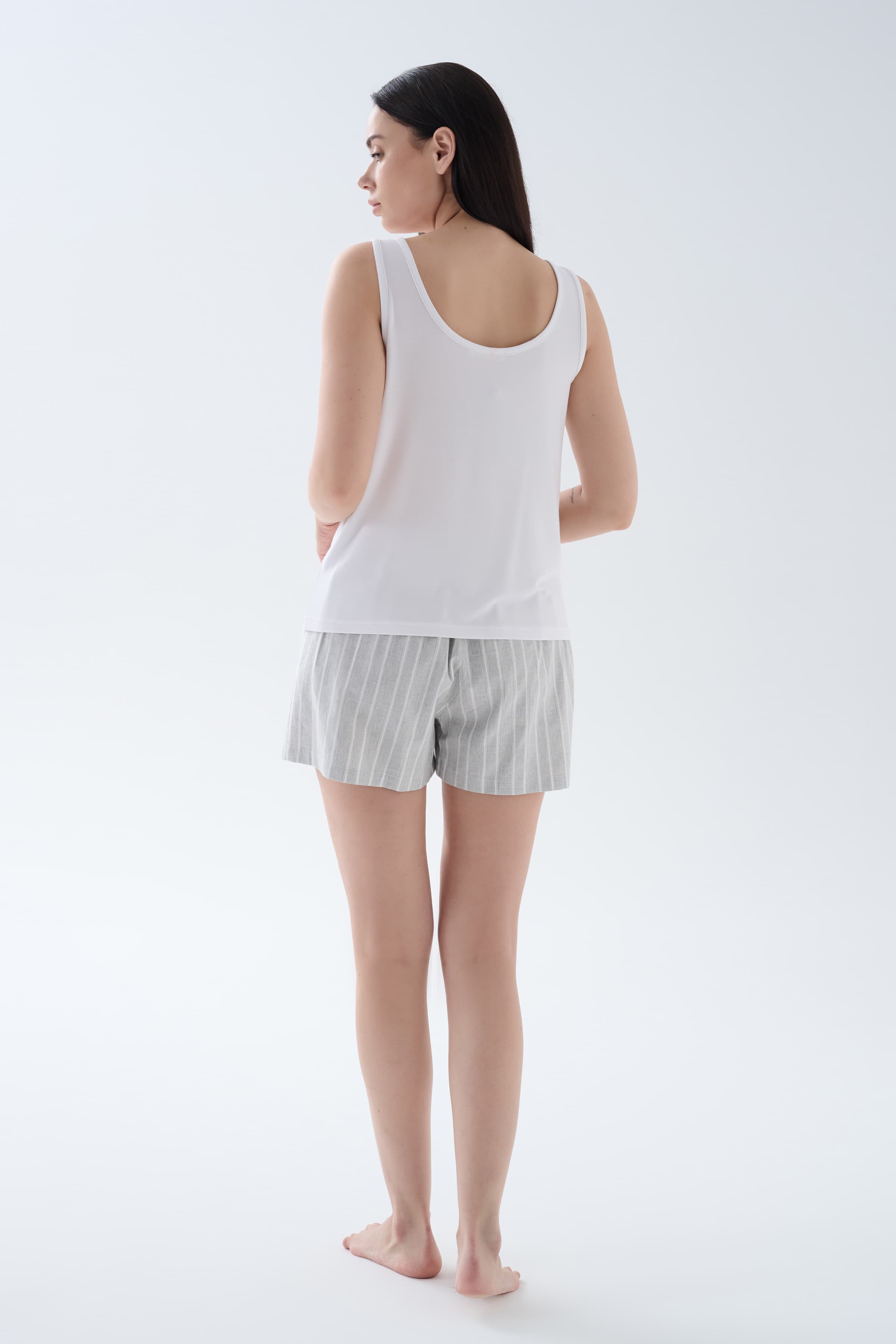 Women's White Viscose Camisole — view 3