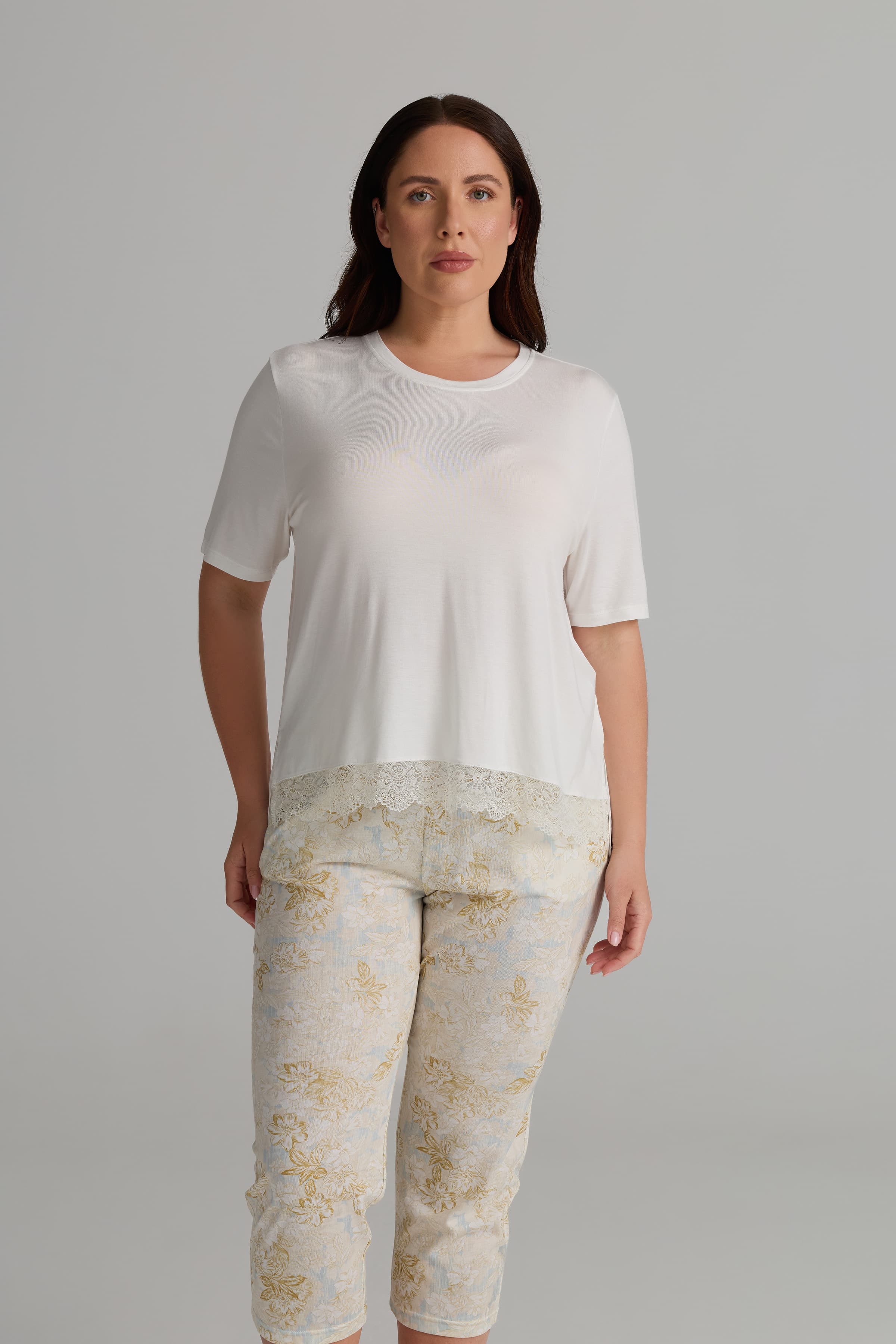Women's Ecru Viscose Pajama Set — view 4
