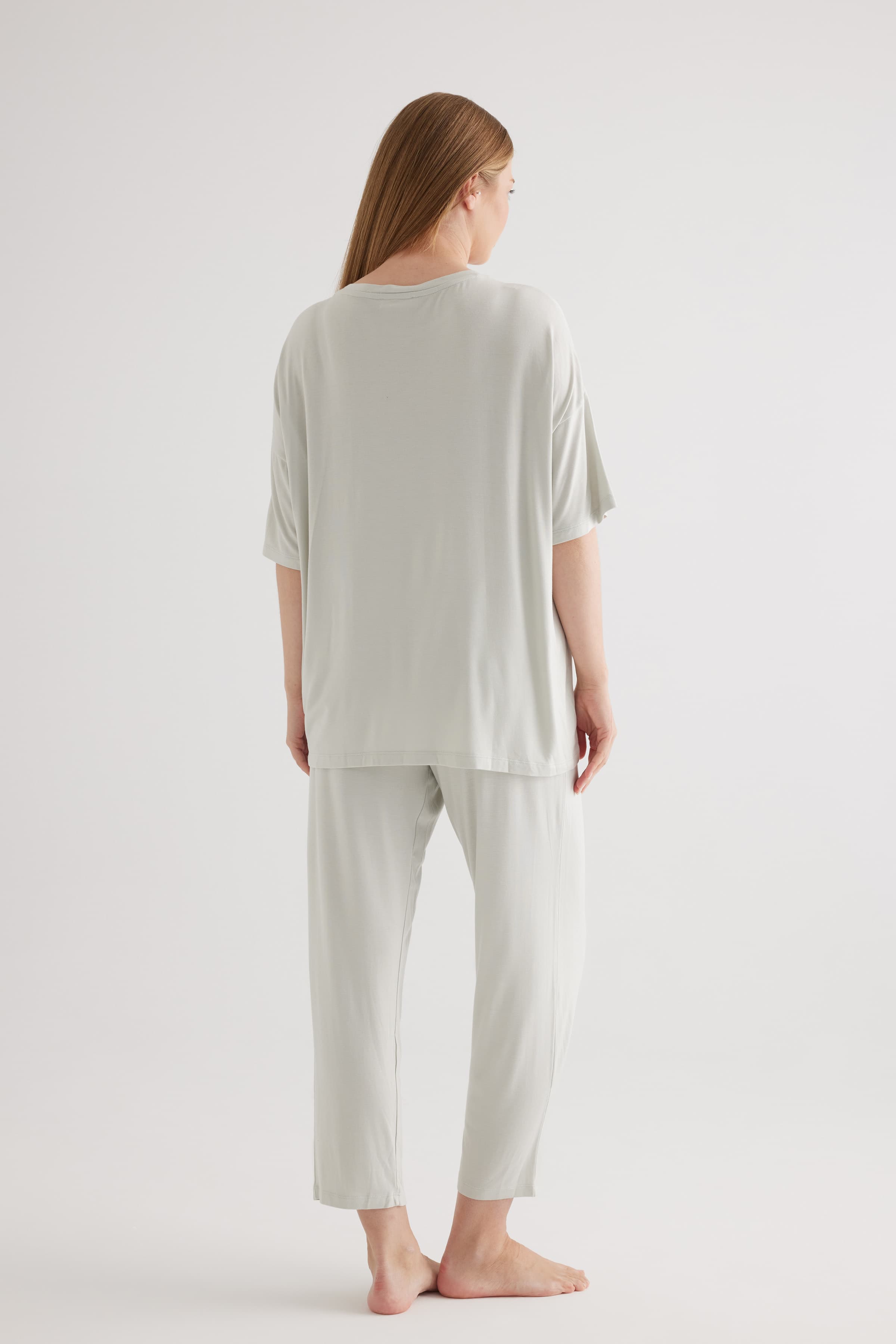 Women's Green Viscose Pajama Set — view 4