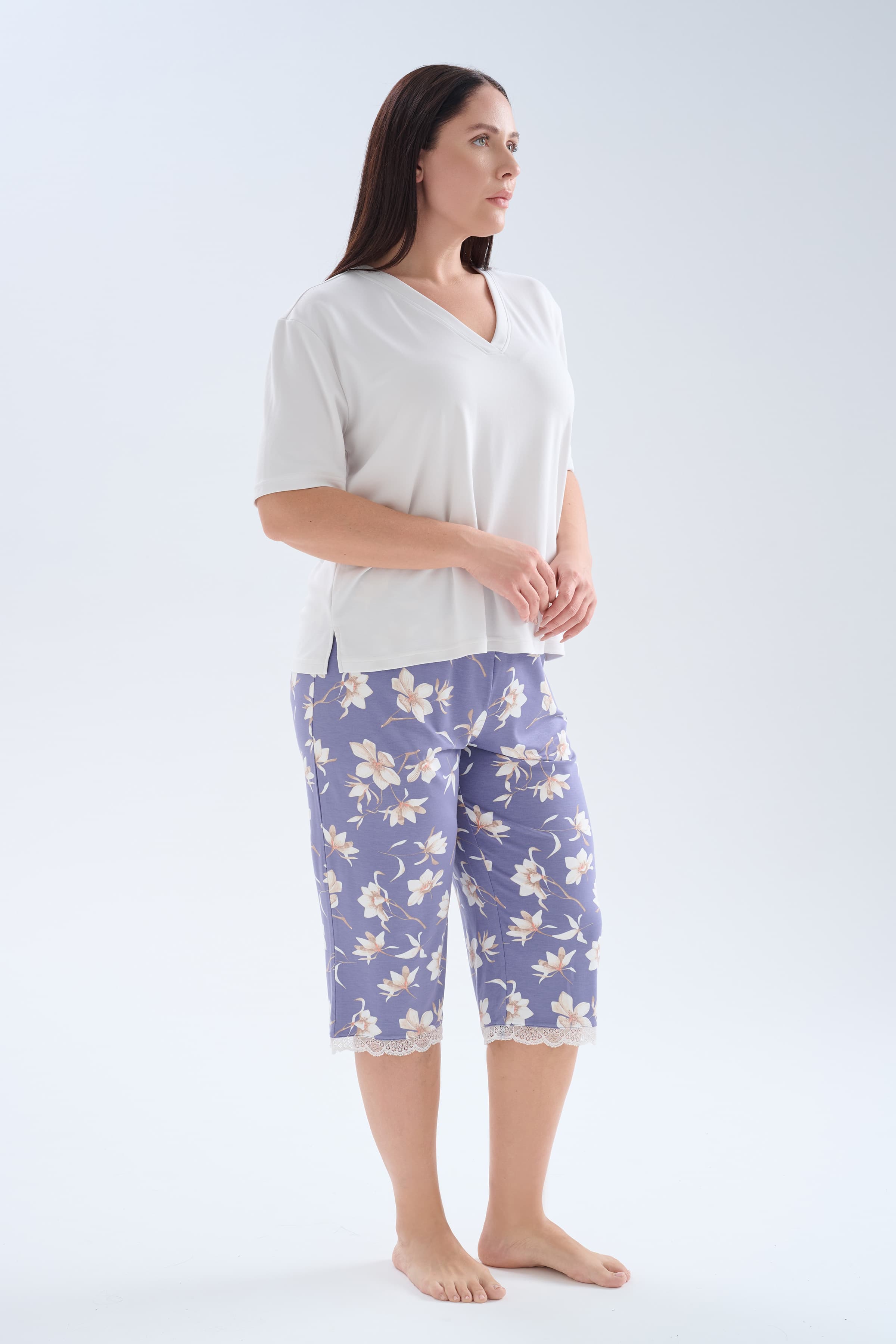 Women's Neutral Modal Pajama Set — view 3