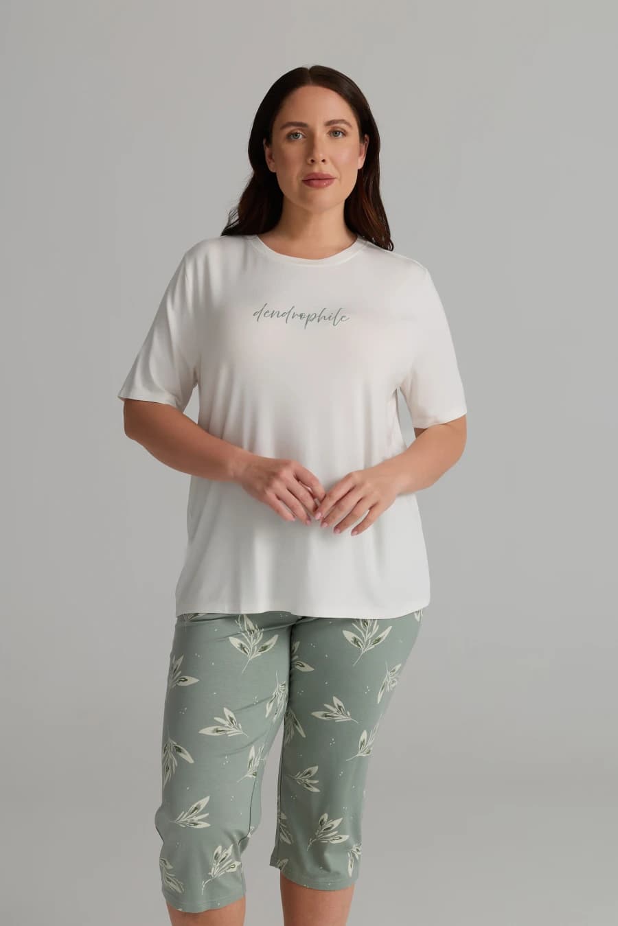 Women's Ecru Viscose Pajama Top — view 1